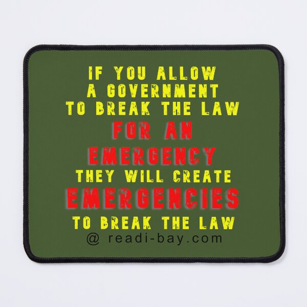 Item preview, If You Allow Gov To Break Law designed and sold by AlienAlmanac.