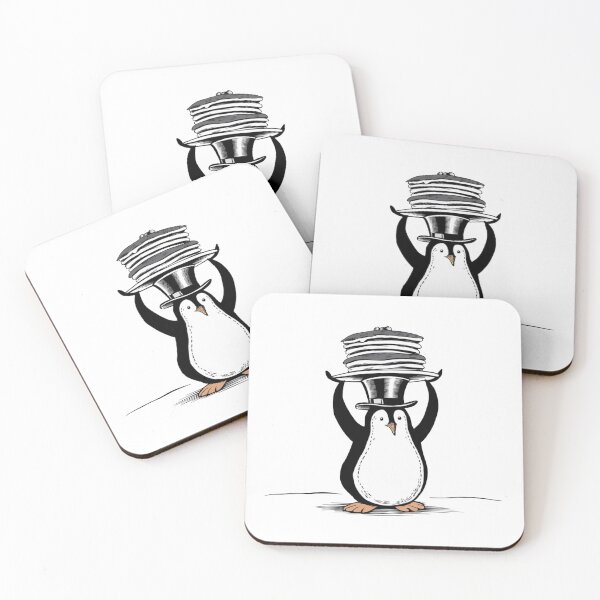 Item preview, Elegant Penguin With Pancakes Cylinder Black And White Waiter Winter designed and sold by Cr320.