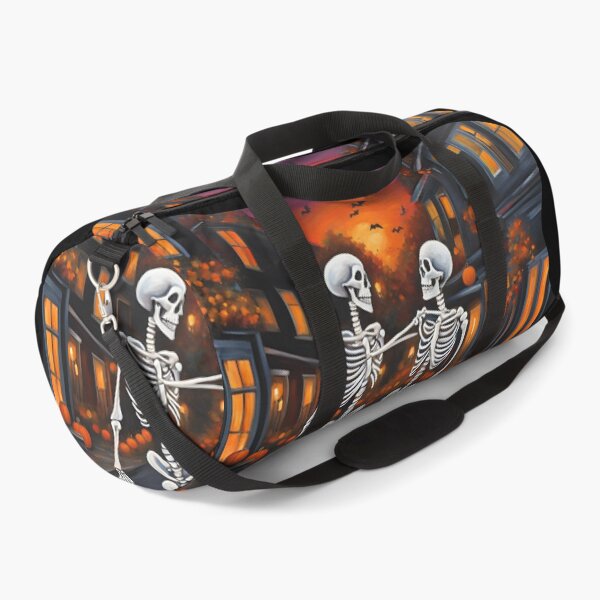 Item preview, Skeleton Couple with Pumpkins on Halloween designed and sold by Diclebaybas.