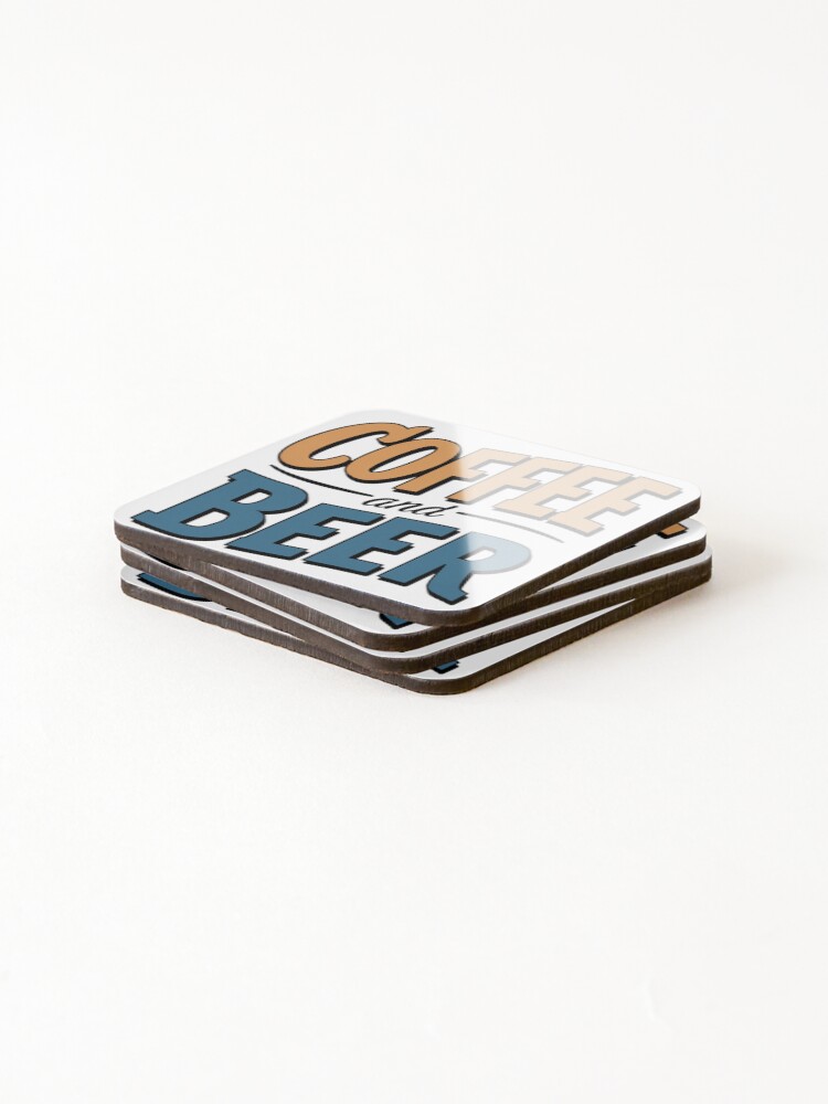Thumbnail 4 of 5, Coasters (Set of 4), Coffee and beer designed and sold by R3FDesign.
