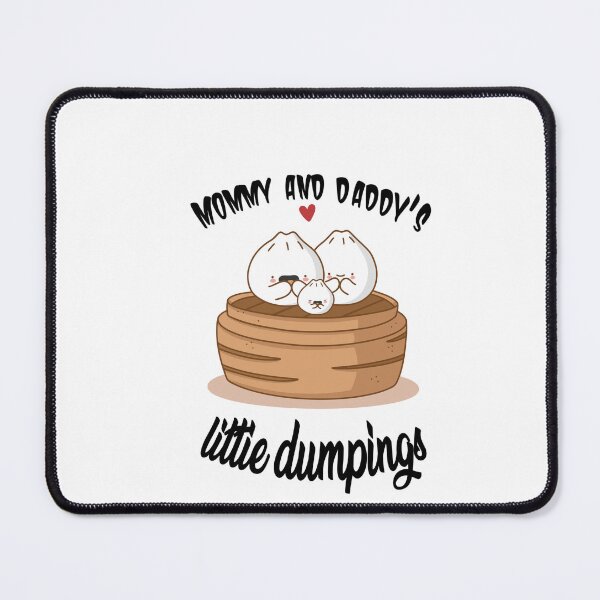 Item preview, baby funny bodysuit design mommy and daddy's little dumplings designed and sold by Herobabydesigns.
