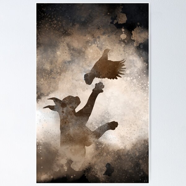 Item preview, Caracal y urogallo - Pintura digital designed and sold by Hadrianwild.