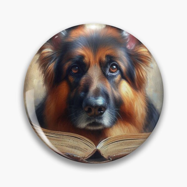 Item preview, German Shepherd Holding A Book designed and sold by boomfire153.