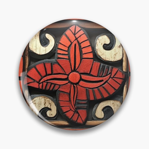 Item preview, Tonga Tapa Hawaiian Wood Tribal Pattern designed and sold by GrinGalore.