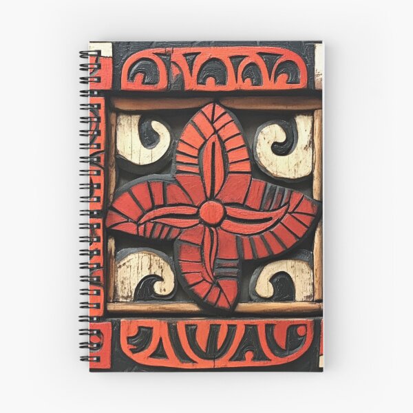Item preview, Tonga Tapa Hawaiian Wood Tribal Pattern designed and sold by GrinGalore.