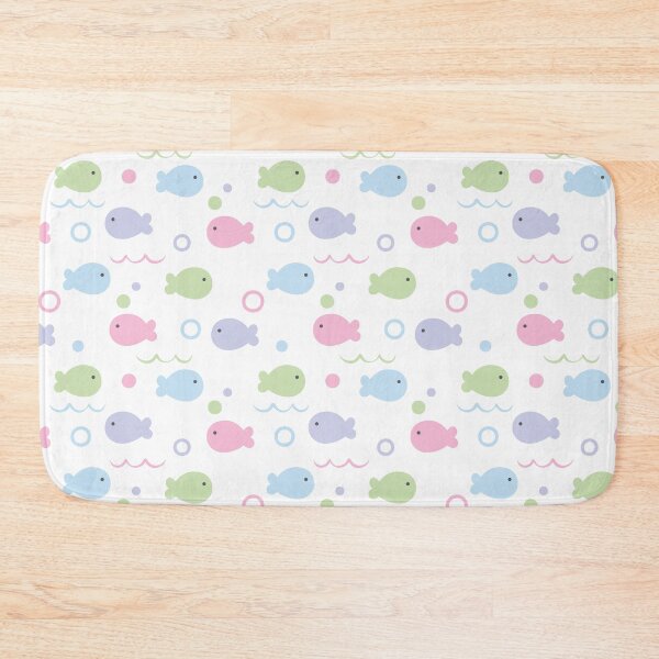 Item preview, Fish cute seamless pattern designed and sold by SomAoHappyDay.