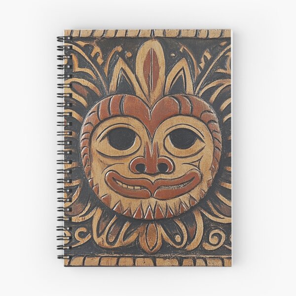 Item preview, Tonga Hawaiian Wood Tribal Mask Pattern designed and sold by GrinGalore.