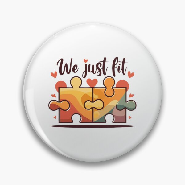 Item preview, Perfect Match: We Just Fit Puzzle Design designed and sold by Colorful-Garden.