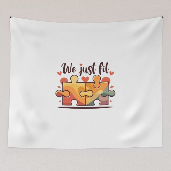 Item preview, Perfect Match: We Just Fit Puzzle Design designed and sold by Colorful-Garden.