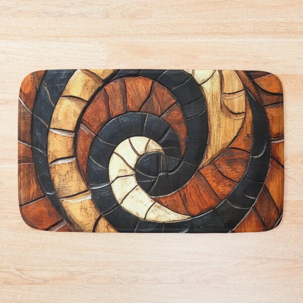Item preview, Tonga Tapa Polynesian Hawaiian Wood Tribal Pattern designed and sold by GrinGalore.