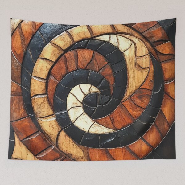 Item preview, Tonga Tapa Polynesian Hawaiian Wood Tribal Pattern designed and sold by GrinGalore.
