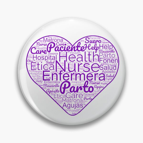 Item preview, Purple Nurse Heart designed and sold by ChicClicker.