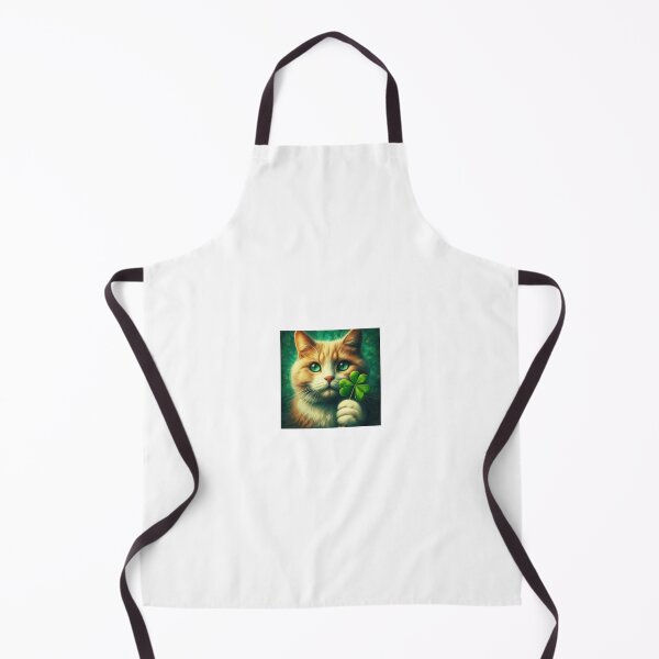 Item preview, Cute Cat Holding A Four Leaf Clover With Green Eyes designed and sold by boomfire153.