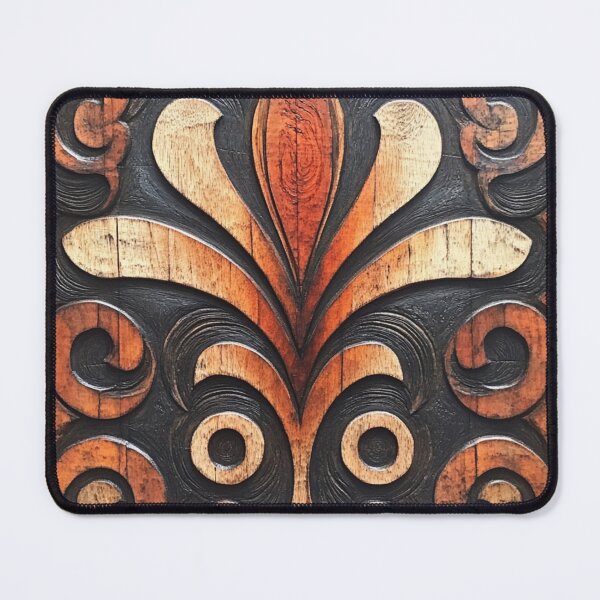 Item preview, Tonga Polynesian Hawaiian Wood Tribal Pattern designed and sold by GrinGalore.