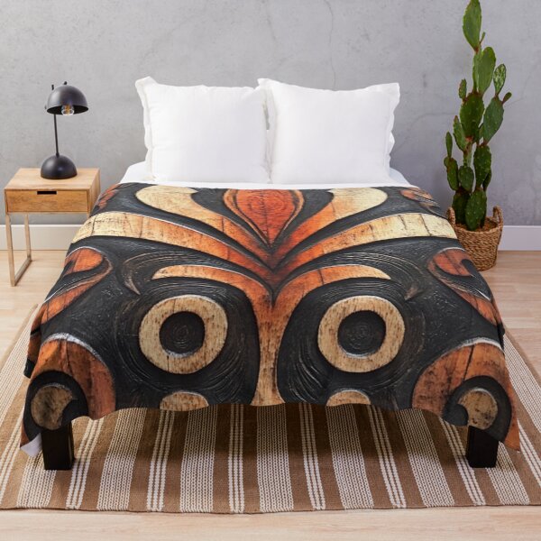 Item preview, Tonga Polynesian Hawaiian Wood Tribal Pattern designed and sold by GrinGalore.