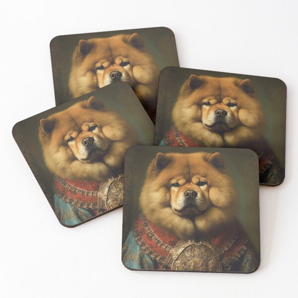 Item preview, Aristocratic Chow Chow Dog Painting, Funny Animal Portrait designed and sold by CheekyAnimalz.