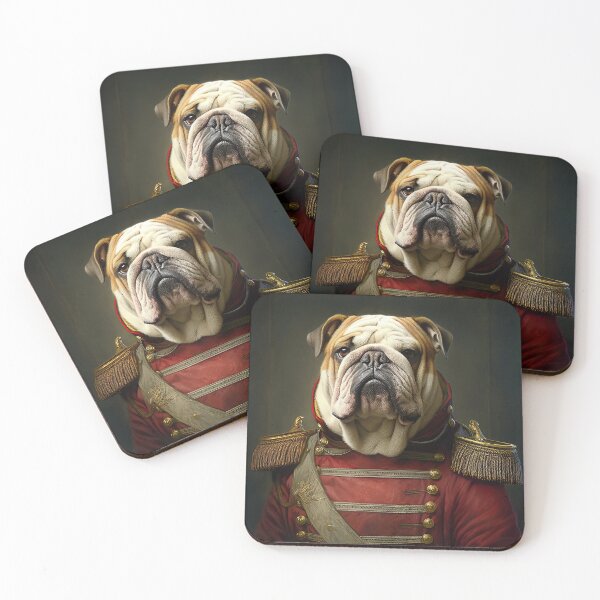 Item preview, Aristocratic Bulldog Painting, Funny Animal Portrait designed and sold by CheekyAnimalz.