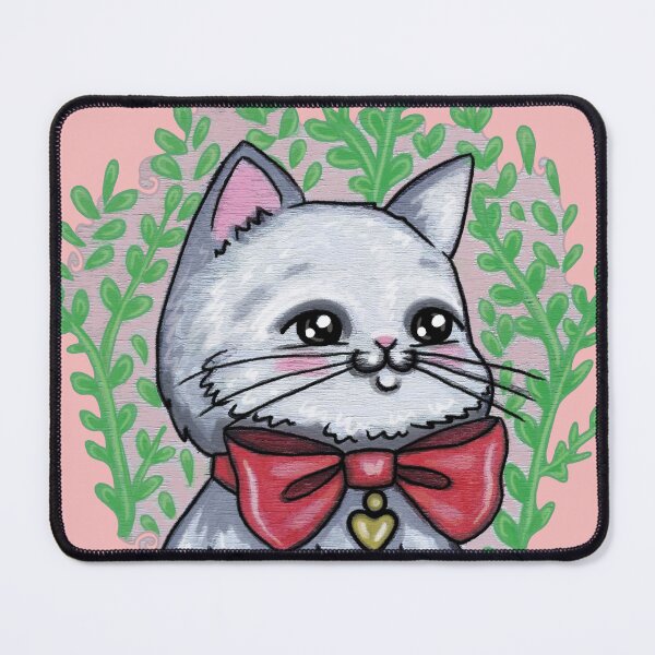 Item preview, Cute white cat designed and sold by RalucaIov.