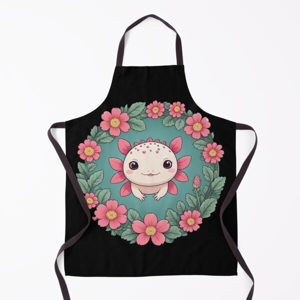 Item preview, Cute Axolotl Surrounded by Flowers designed and sold by RedStacks.