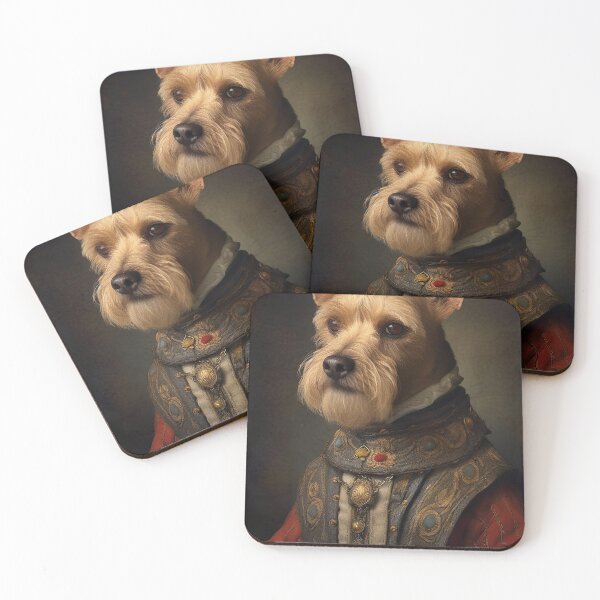 Item preview, Aristocratic Terrier Dog Painting, Funny Animal Portrait designed and sold by CheekyAnimalz.