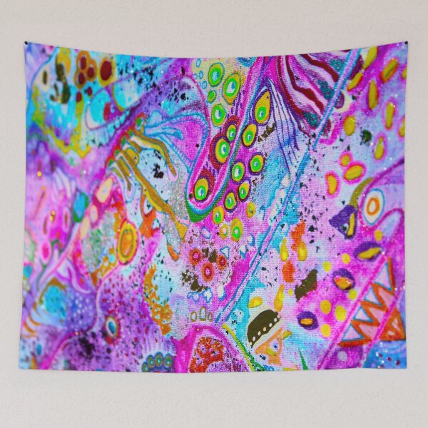 Item preview, 671. Psychedelic Harmony (Close-Up): A Detailed Journey into Abstract Art designed and sold by Veera Zukova.