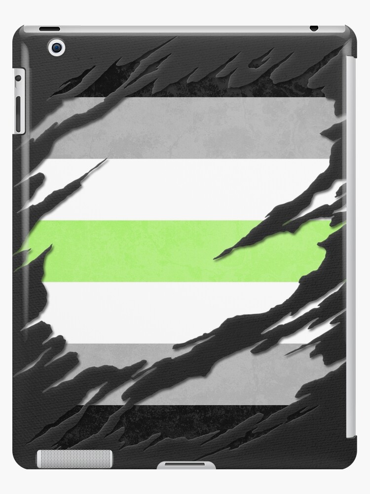 Agender Pride Flag Ripped Reveal Ipad Case Skin By Valador Redbubble