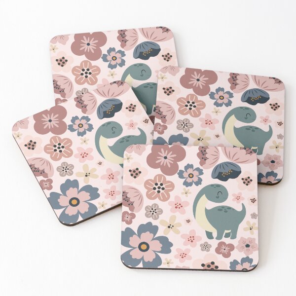 Item preview, Cute floral dinosaur designed and sold by AnulaArt.