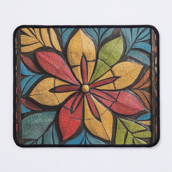 Item preview, Tonga Polynesian Hawaiian Wood Tribal Flower Colorful Design designed and sold by GrinGalore.