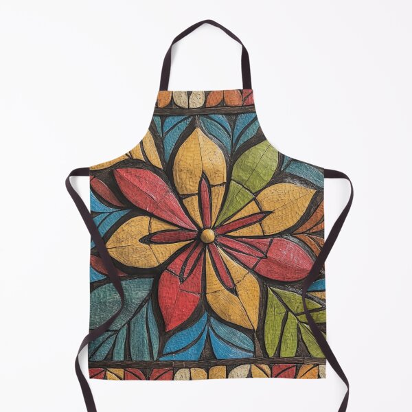 Item preview, Tonga Polynesian Hawaiian Wood Tribal Flower Colorful Design designed and sold by GrinGalore.