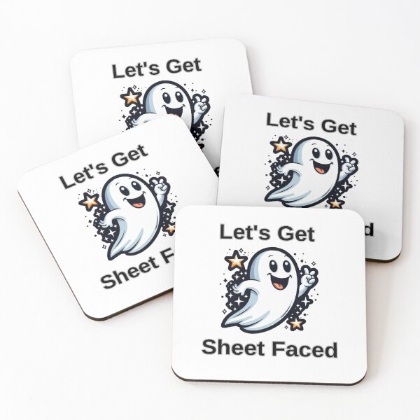 Item preview, Let's Get Sheet Faced, halloween, ghost designed and sold by deniz kaya.