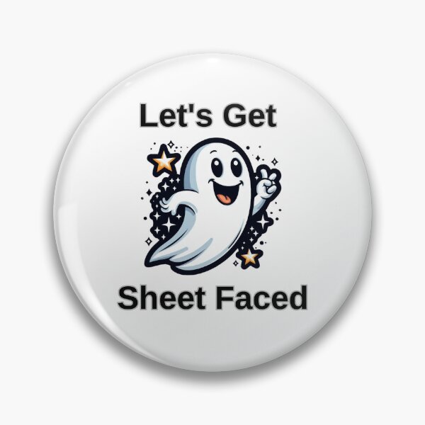 Item preview, Let's Get Sheet Faced, halloween, ghost designed and sold by deniz kaya.