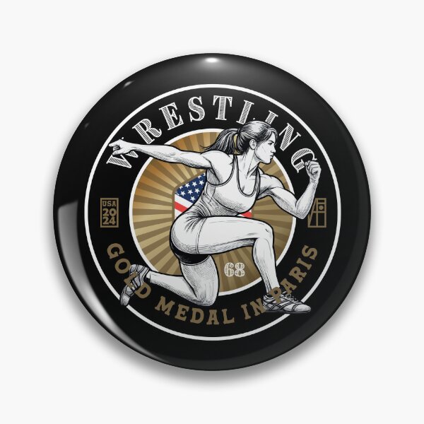 Item preview, 2024 - USA - WRESTLING 68kg - GOLD MEDAL - PARIS - 1 designed and sold by ArtProjectShop.