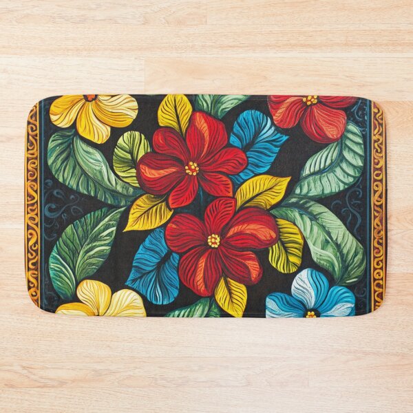 Item preview, Trendy Floral Wood Art Pattern designed and sold by GrinGalore.