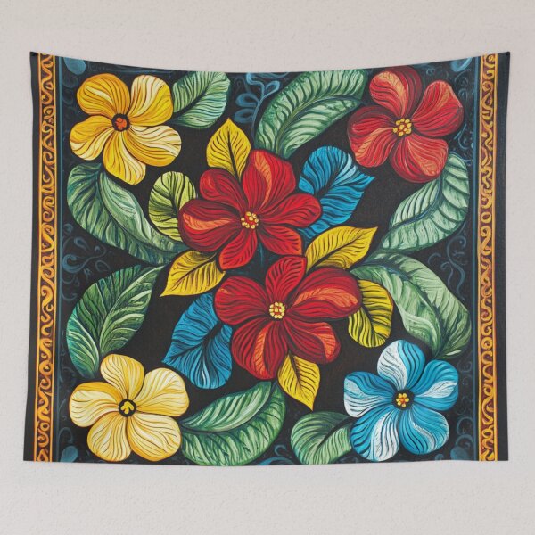 Item preview, Trendy Floral Wood Art Pattern designed and sold by GrinGalore.