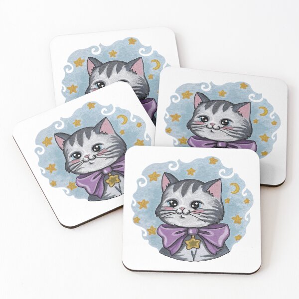 Item preview, Cute cat with a bow designed and sold by RalucaIov.