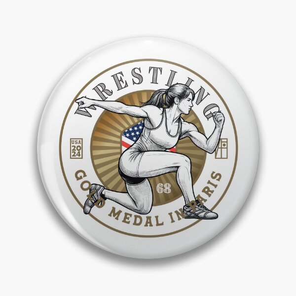 Item preview, 2024 - USA - WRESTLING 68kg - GOLD MEDAL - PARIS - 2 designed and sold by ArtProjectShop.
