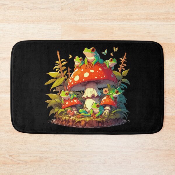 Item preview, Froggy Mushroom Garden designed and sold by TomFrontierArt.