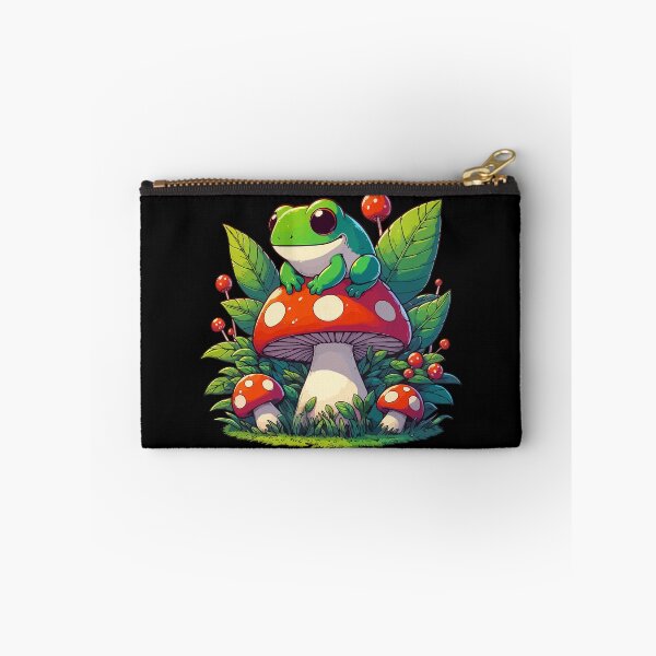 Item preview, Kawaii Froggy Mushroom Garden designed and sold by TomFrontierArt.