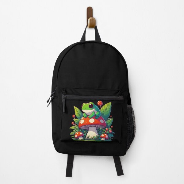 Item preview, Kawaii Froggy Mushroom Garden designed and sold by TomFrontierArt.