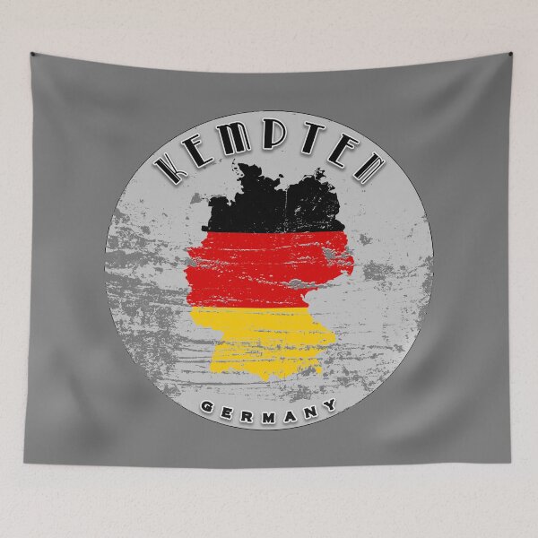 Item preview, Kempten Germany Flag Worn  designed and sold by World Designs.