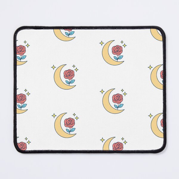 Item preview, Simple doodle illustration of rose, star, and halfmoon designed and sold by rasagamastore.