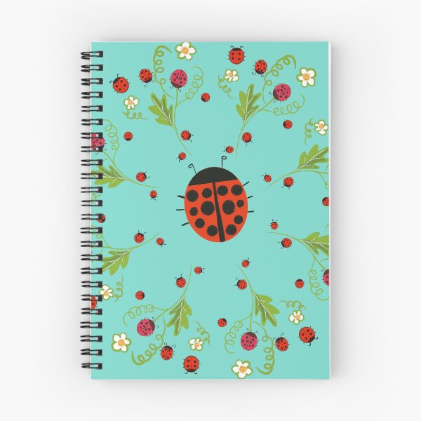 Item preview, Lady bugs on blue teal designed and sold by Artlizzard.