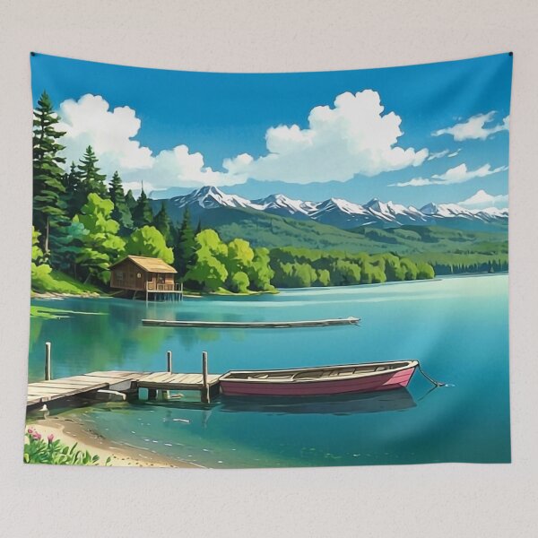 Item preview, lake view illustration designed and sold by PaulTilton.