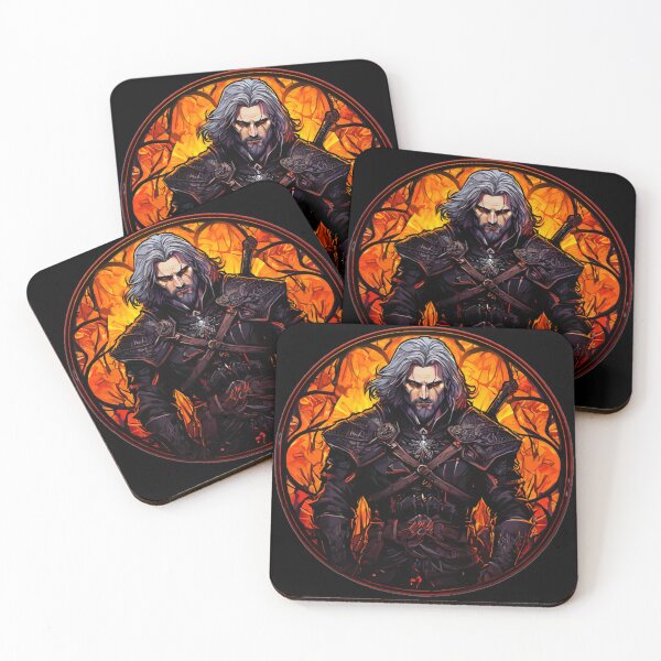 Item preview, [Witcher Saga FanArt]  Eskel: Witcher's Scarred Hero Ablaze designed and sold by mrGrayMan.
