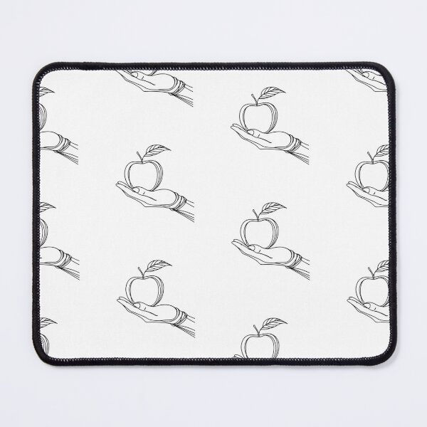 Item preview, Monoline illustration of hand holding apple fruit designed and sold by rasagamastore.