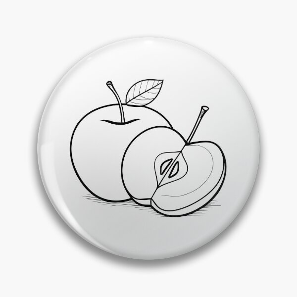 Item preview, simple illustration of a sliced apple fruit designed and sold by rasagamastore.