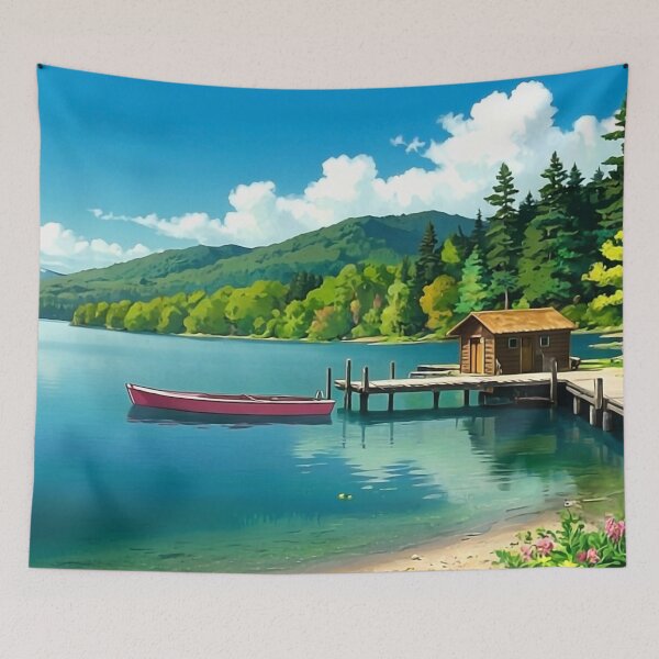 Item preview, lake view illustration designed and sold by PaulTilton.