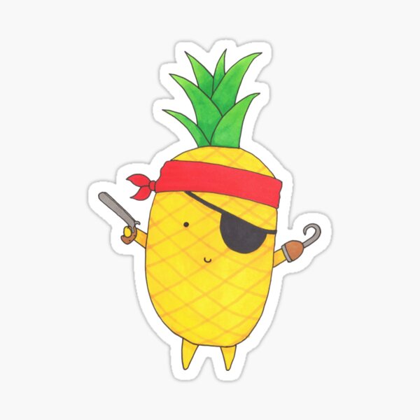 Pineapple Pirate Sticker