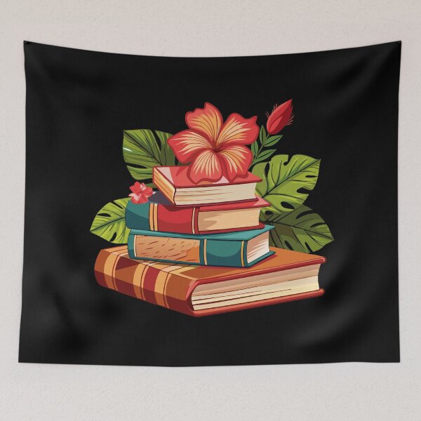 Item preview, I Love Books and Flowers  designed and sold by GraphicsClub.