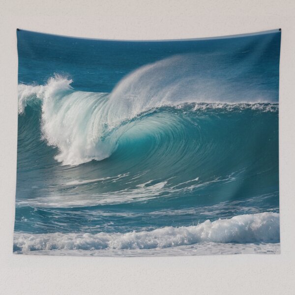 Item preview, Blue Green Ocean Waves ,Summer Beach With Waves Crashing on the Beach designed and sold by SOUFIANE1991.